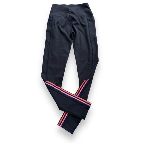 Womens Fleece Lined Leggings Small High Waisted Shaping Leggings Reinforced - Picture 11 of 16